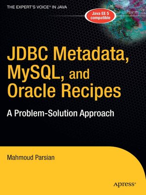 cover image of JDBC Metadata, MySQL, and Oracle Recipes